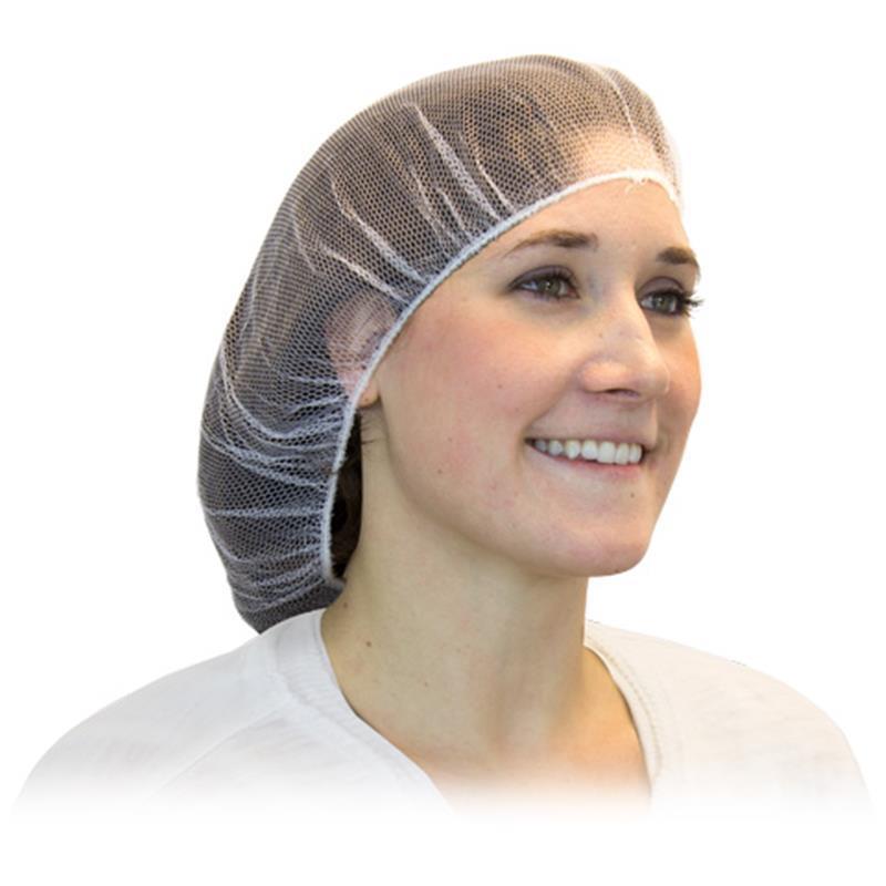 WHITE NYLON HAIRNET 24